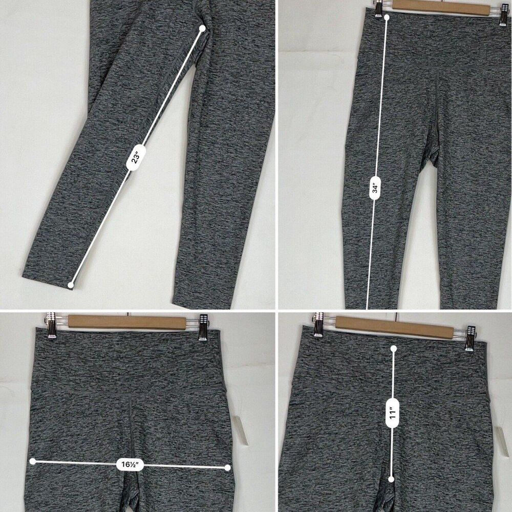 New Women Yoga Leggings 1X heather grey high waist - Picture 11 of 12
